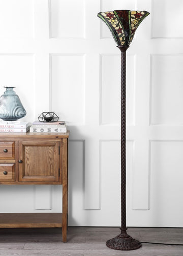 Williams Tiffany Style 71" Torchiere LED Floor Lamp - JONATHAN Y